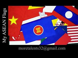 My ASEAN Flag Collection! Hand Drawn Flags