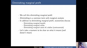 3.5 Increasing marginal cost and diminishing marginal profit