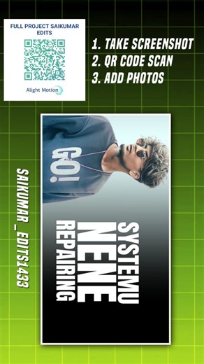 Saikumar Edits ✨ | Us for alight motion qr code scanner . . . . . Alight motion video Editing Follow for more videos @saikumar_edits1433 . . . . . . . . .... | Instagram