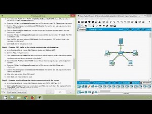 Packet Tracer Simulation - Exploration of TCP and UDP Communications