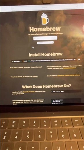 How to install git on Mac. Put homebrew script in Mac terminal to download.