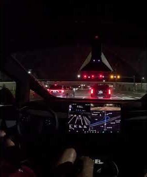 Cybertruck FSD - misses lane to I75. Manual fix done. Other car shows how much better FSD drives.