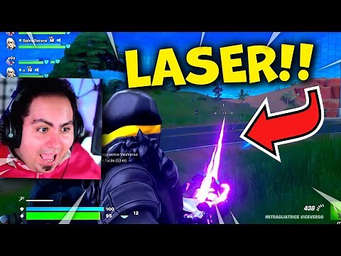 LYON PROVA LE NUOVE ARMI LASER DI FORTNITE IN LIVE!!