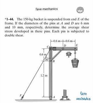 Problem 1-44/ Engineering Mechanics Materials.