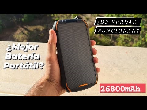 🔋 Cargador Solar ¿Realmente funcionan? Powerbank solar i26w 26800 mAh con linterna LED