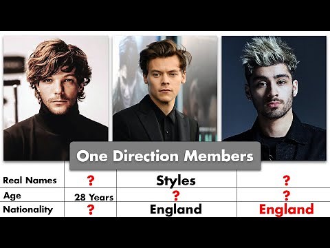 One Direction Members Real Names And Ages 2022