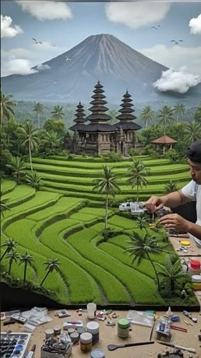 Nusantara indoensia from BALI 🇮🇩#miniatur #alam #nusantara #bali