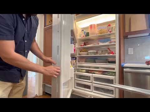 Remove the door panels off a sub zero 500, 600 series fridge