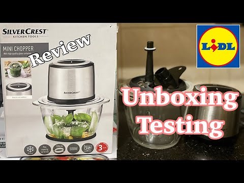 Silver Crest Mini Chopper 500w Unboxing & Review & Testing - Silver Crest Mini Chopper From Lidl