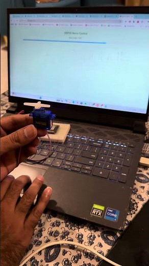 Servo Motor Control With ESP32 Webserver #esp32 #arduino #webserver #servomotor #robotics #iot