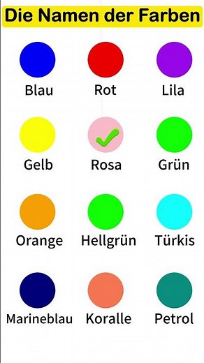 The Names of Colors | Learn German | A1-B1 | German for Beginners
