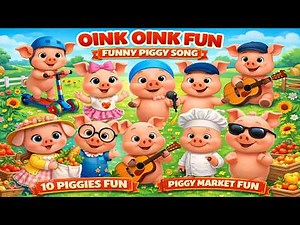 The Little Piggy's Fun Adventures| Magic Piggy's Wild Adventure! Oink Oink Oink | Song for Kids