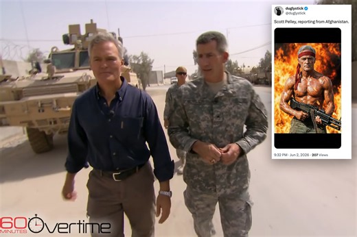 Fired '60 Minutes' star Scott Pelley roasted for claiming he was 'in combat' in Iraq and Afghanistan: 'Low-rent Brian Williams'