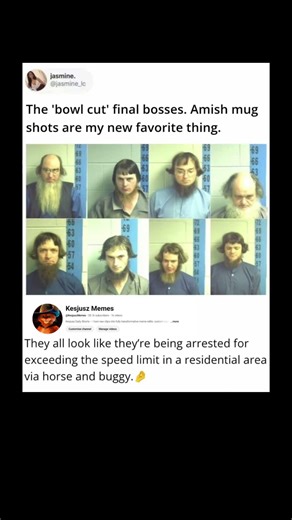 “Bowl cut” final bosses 💀 Amish mugshots are WILD 😂 | Subscribe for more