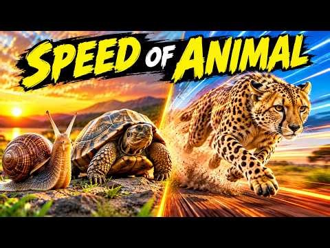 Animal Speed Comparison 2026 | Slowest to Fastest (3D Animation)
