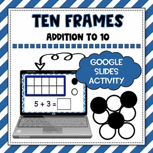 Adding to Ten Using Ten Frames - Google Slides and PowerPoint