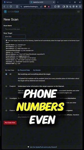 Spiderfoot for Ethical Hackers & OSINT