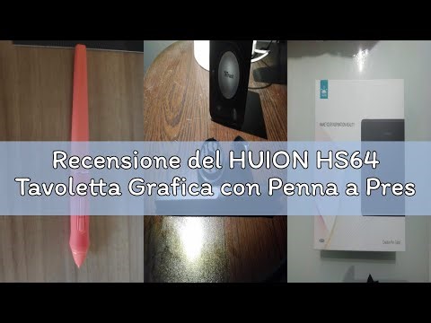 Recensione del HUION HS64 Tavoletta Grafica con Penna a Pressione 8192 Senza Batteria con Pressione