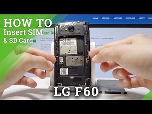 How to Install SIM & SD Card in LG F60 – Set Up Micro SIM & SD Slot
