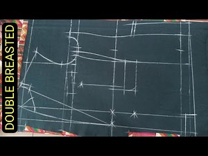 How to draft DOUBLE BREASTED SUIT Pattern step by step #suit #diy #male #sewing #fashion