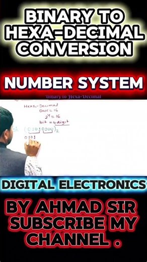 #trendingshorts #binarytohexadecimal #digitalelectronics #digitalelectronics #jssccglsafescore