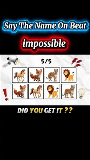IMPOSSIBLE Beat Challenge! 🦁🐴 Can You Do It? #Impossible #Viral