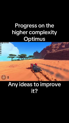 Creating Optimus Prime in Trailmakers Mobile