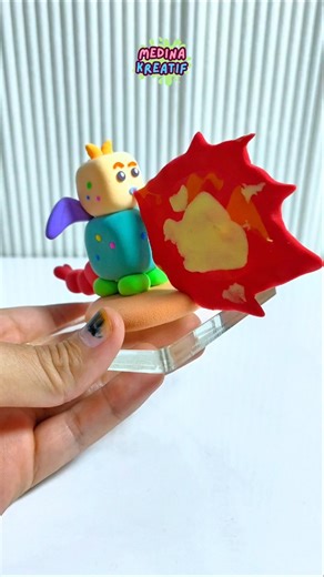 Easy Dragon Clay in 1 Minutes?! 😱 #diy #creative #polymerclay