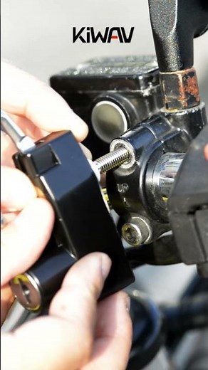 KiWAV motorcycle universal helmet lock installation guide: The easy way