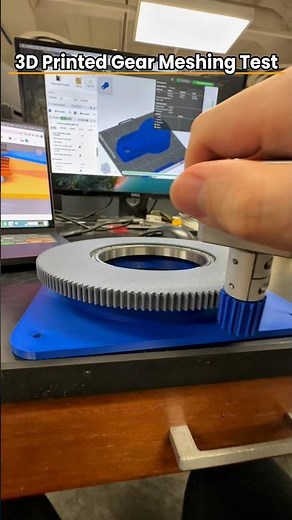 3D Printed Gear Meshing Test