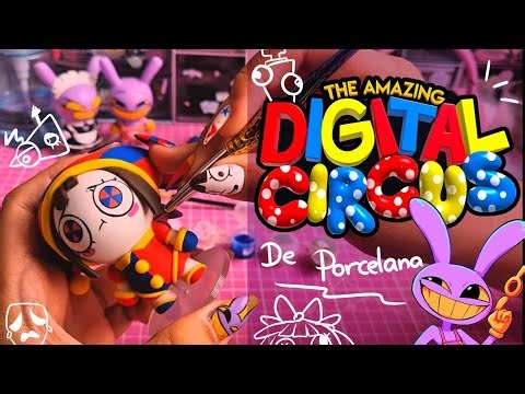Muñecos de "The amazing digital circus" en porcelana