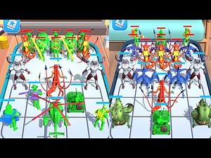 Merge Alian Monster vs Army, Merge Monster battle, Army vs Alian Monsters