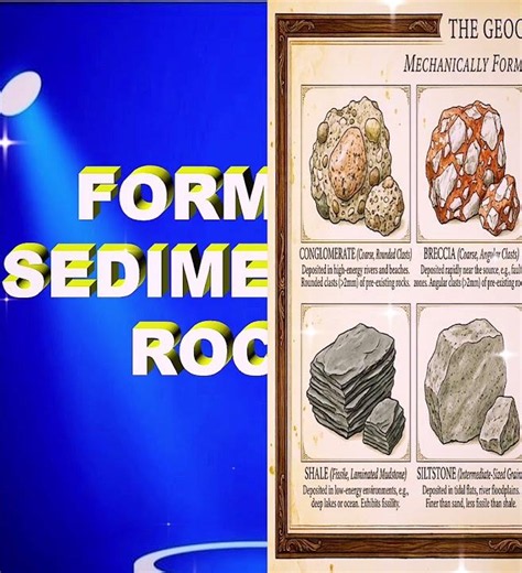 🪨 Sedimentary Rocks Explained | Formation, Types, Characteristics & Examples #geography