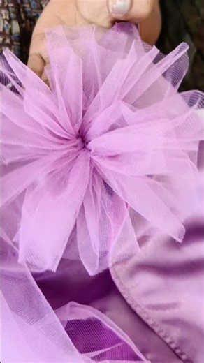 netted cloth flower making