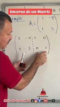 Inverse of a 2x2 matrix. Gaussian elimination. Part 1