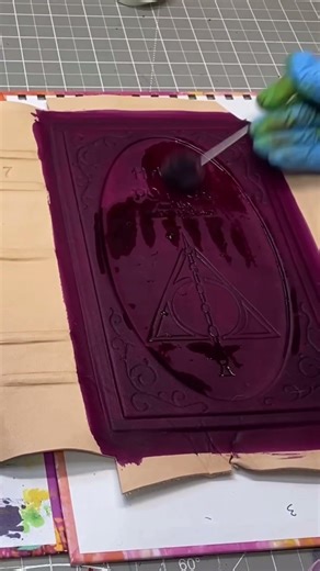 I’m rebinding the Harry Potter series into leather bound books! |DIY BOOKBINDING| #painting #fantasy