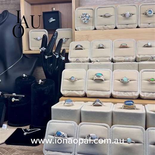 Beautifully Organized Opal Display Cabinet