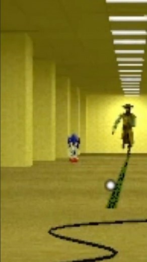 Shadow and Sonic aura farming in the backrooms...