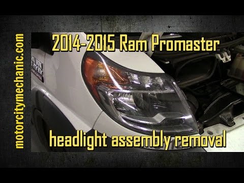 2014-2019 Ram Promaster headlight assembly removal