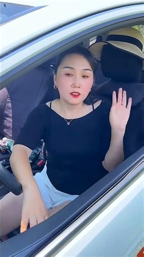 A Female Driver Demonstrates Classic Single Lane Bridge Passing Technique On A Narrow Road