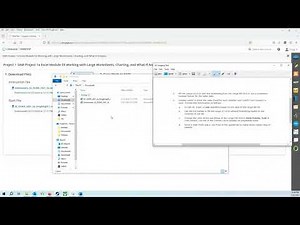 Large Worksheets, Charting, and What If Analysis Excel