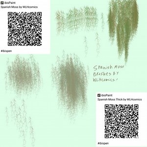 2 Spanish Moss Brushes - ibisPaint