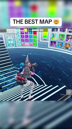 The best 0 delay skin map!🤯 #fortnite #fyp #1v1