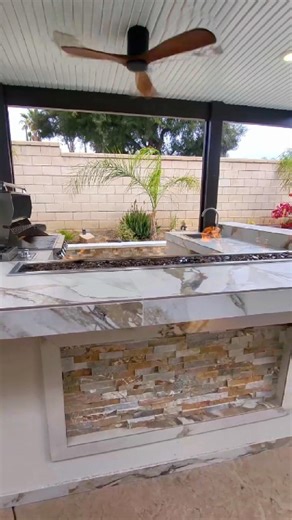 Ultimate U-Shaped BBQ Island for Family Gatherings