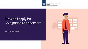 Apply for recognition as sponsor