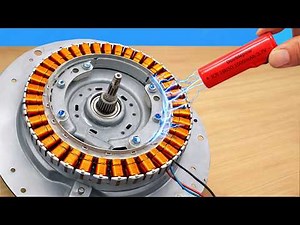 You won't believe this amazing idea! Turn your old washing machine motor into a 1000kW generator