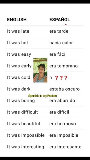 Learn Spanish 🎯 "It was" = eso era? It depends on the context! 😉 Let's see some examples . . . . . . . #spanishgrammar #spanishlanguage #learningspanish #espagnol #spanishlessons | Spanish in my Pocket - Aprende Español hoy