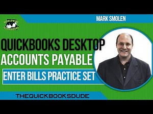 QuickBooks Desktop Enter Bills Practice Set For Accounts Payable