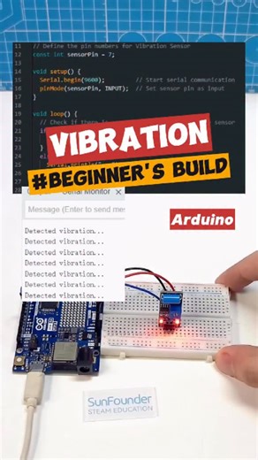 SunFounder Maker Education | DIY Anti-Theft Alarm Using Arduino & Vibration Sensor#Arduino #VibrationSensor #SW420 #ShockSensor #STEMProjects | Instagram