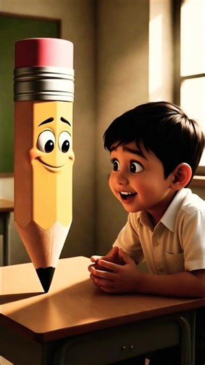 The Angry Pencil ✏️ That Started Talking 😱 | Funny Moral Story #shorts